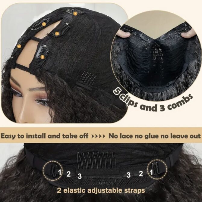 Roller Curler V part wig - Image 8