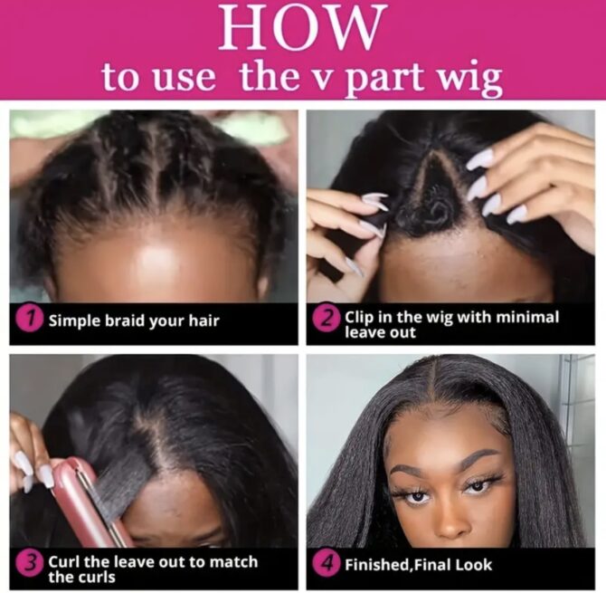 Roller Curler V part wig - Image 7