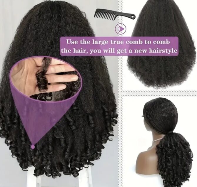 Roller Curler V part wig - Image 9