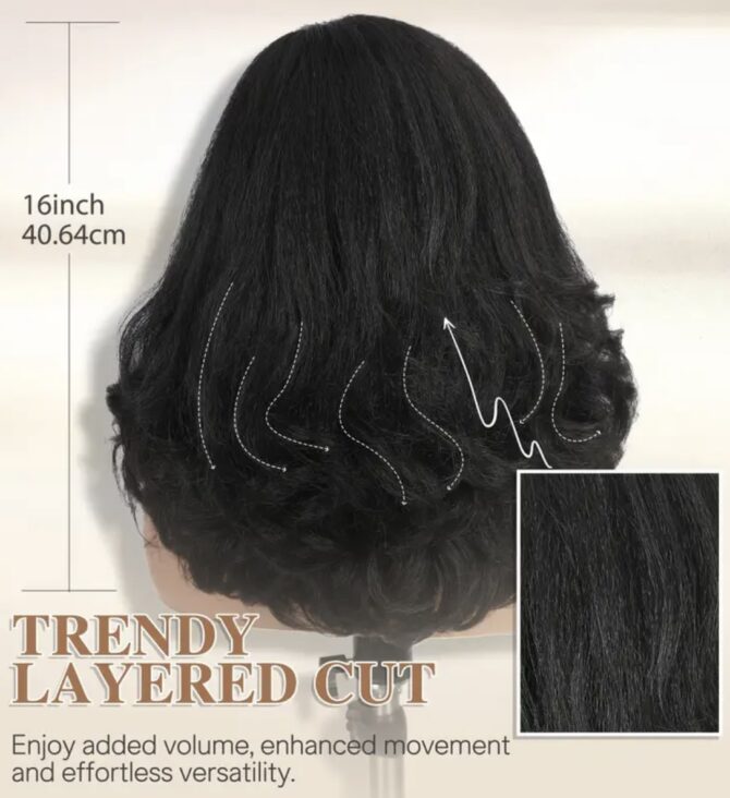 Vera kinky layered lace wig - Image 5