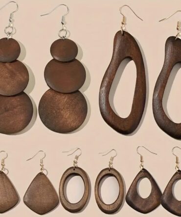 5/set Wooden  Handmade Jewelry