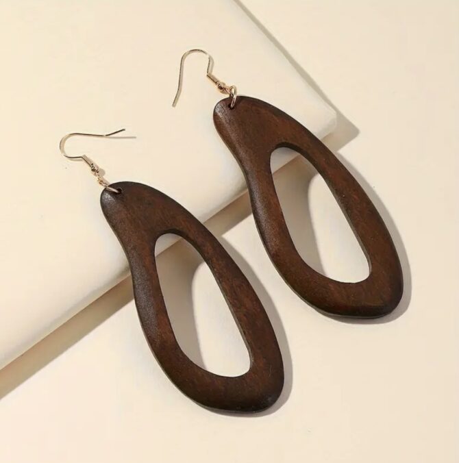 5/set Wooden  Handmade Jewelry - Image 3