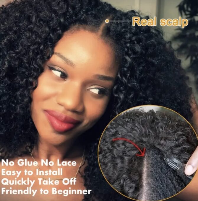 Curly Clip Ins/ V- Part Extension - Image 8