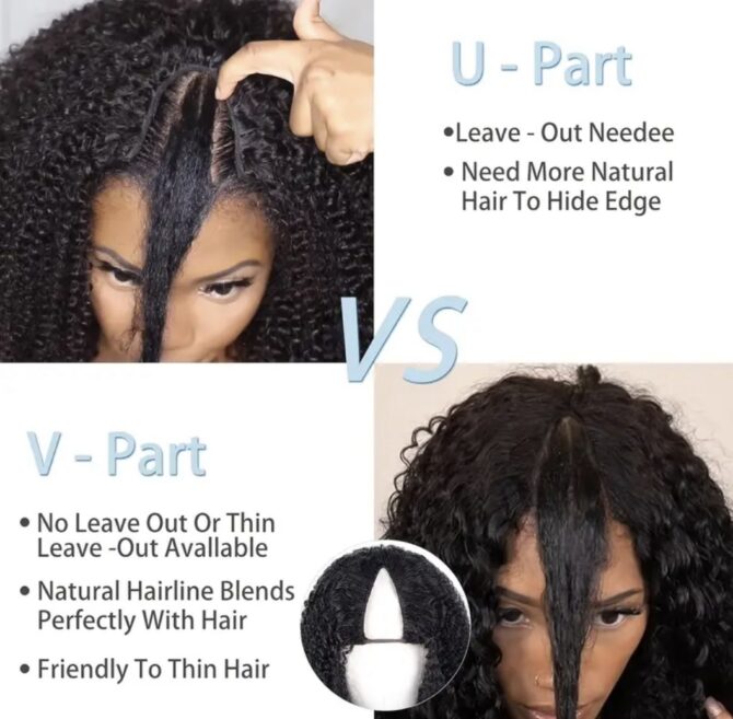 Curly Clip Ins/ V- Part Extension - Image 6