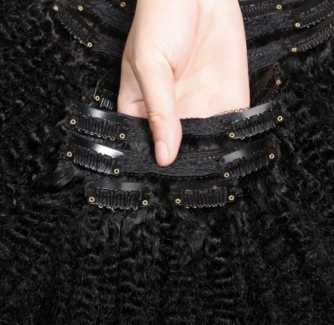 Curly Clip Ins/ V- Part Extension - Image 3