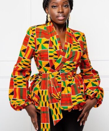 Kente  African Print Turban / Scarf Set