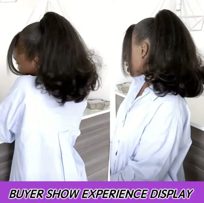 Kinky Wave Drawstring Ponytail - Image 2