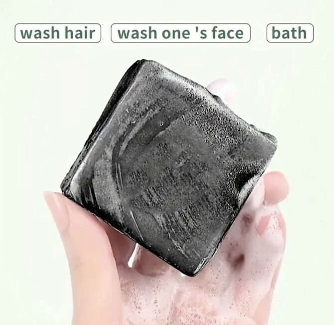 Bamboo  Charcoal Handmade Soap - Image 2