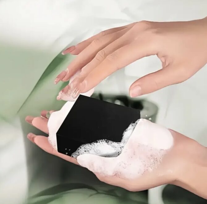 Bamboo  Charcoal Handmade Soap - Image 4