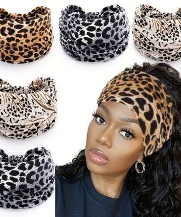 Elegant leopard headband