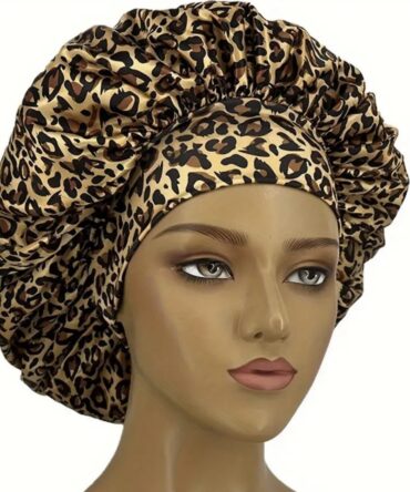 Leopard Hair Bonnet