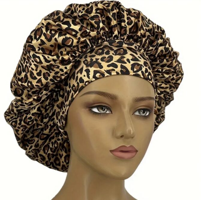 Leopard Hair Bonnet