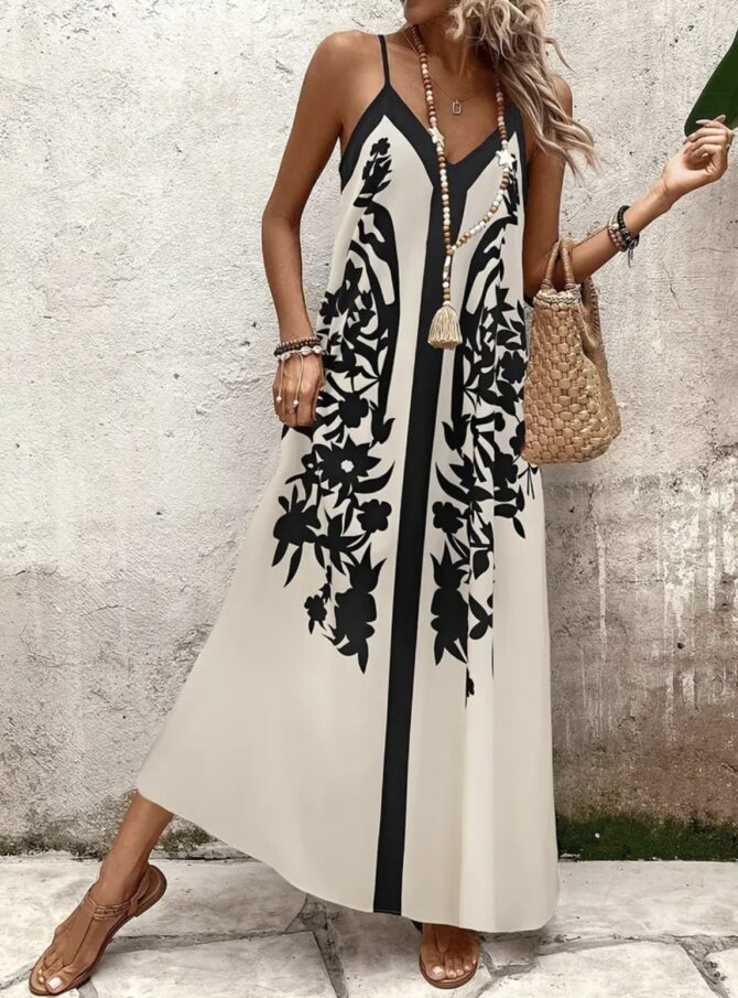 Bohemian Print Dress - Image 2