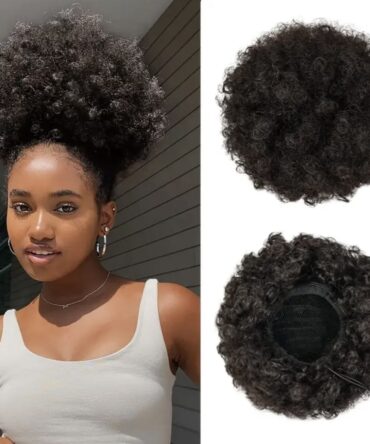 Afro Puff Kinky Drawstrings
