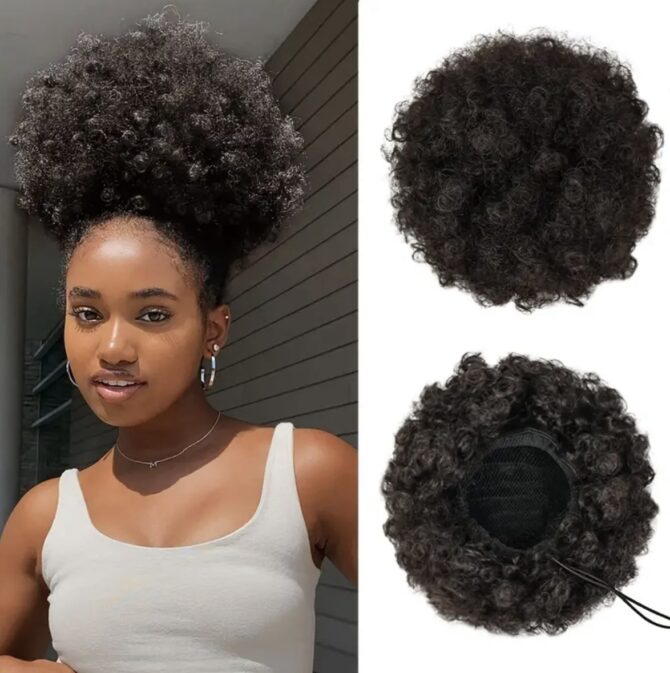 Afro Puff Kinky Drawstrings