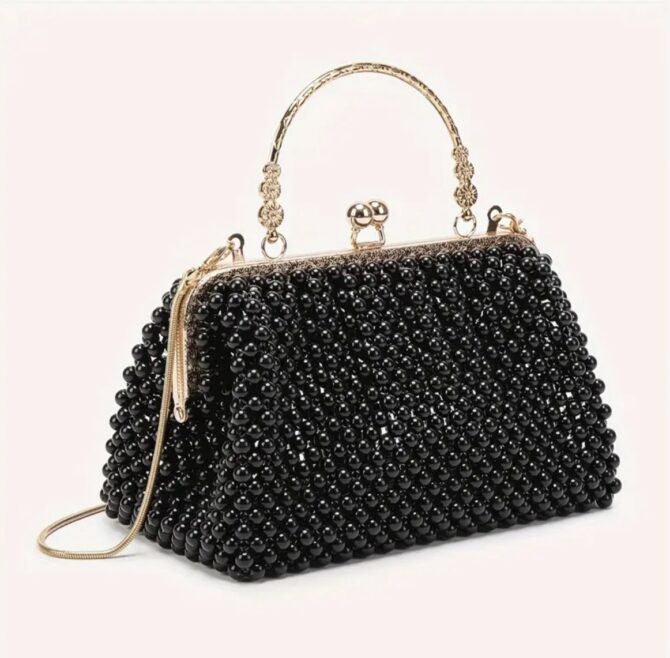 Hand Made Beaded  Clutch Bag