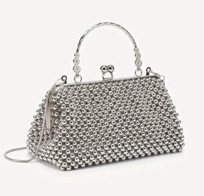 Hand Made Beaded  Clutch Bag - Image 3