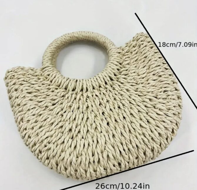 Bohemian Handwoven Beach Bag - Image 3