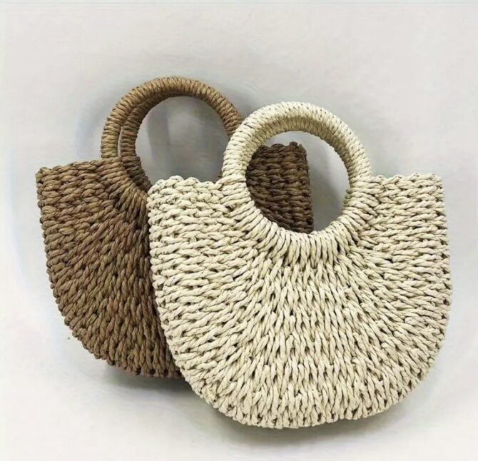 Bohemian Handwoven Beach Bag - Image 2