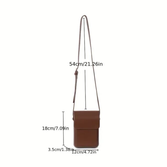 Minimalist Leather CrossBody Pouch - Image 4