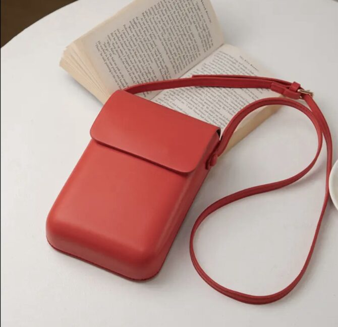 Minimalist Leather CrossBody Pouch - Image 3