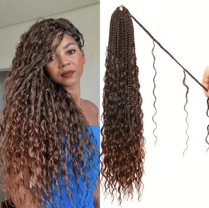 Boho Box Braids (Crochet Hair) - Image 2