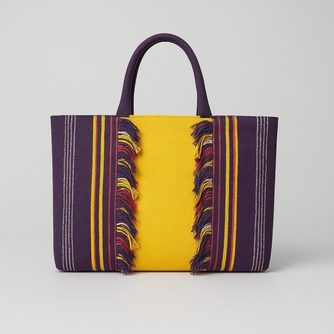 Aso eke Luxe Téchée Leather Bag - Image 4
