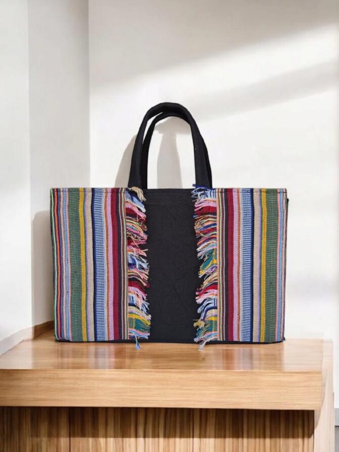 Aso eke Luxe Téchée Leather Bag - Image 2