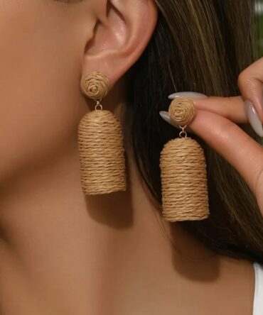 Handcrafted Rafia Earrings