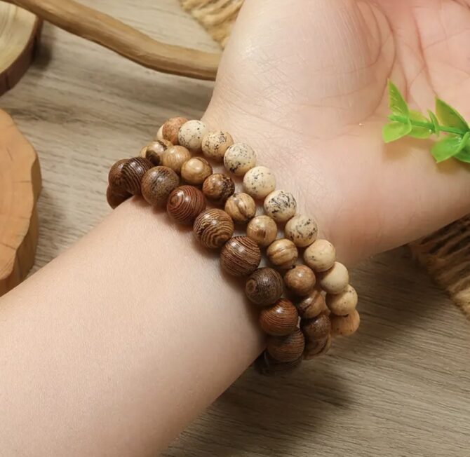 Handmade wooden bracelet