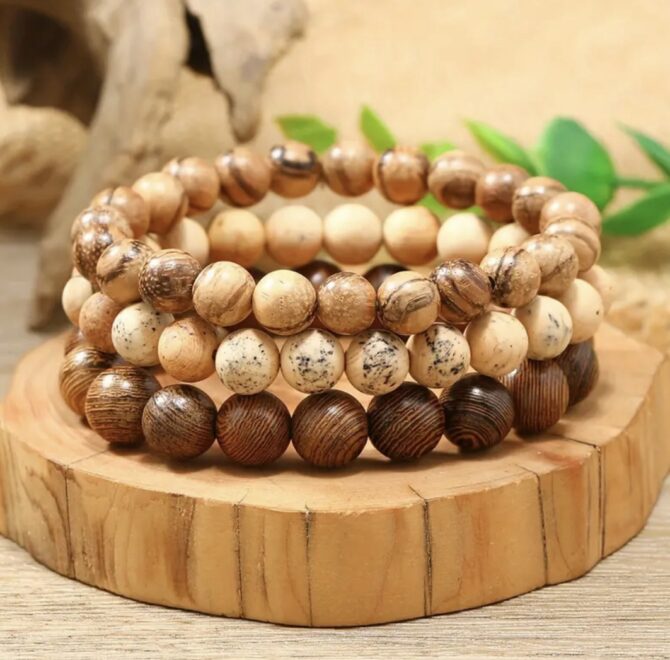 Handmade wooden bracelet - Image 3