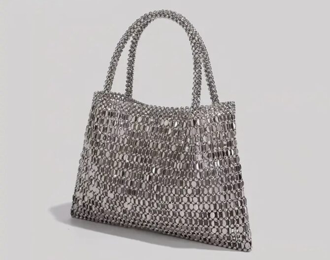 Handmade sequin tote